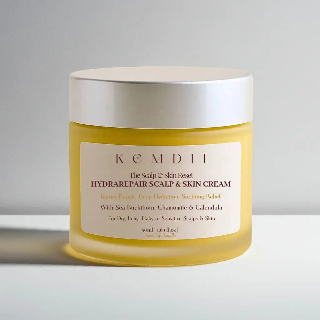 HydraRepair Scalp & Skin Cream - 72-Hour Hydration & Barrier Repair for Dry, Sensitive Scalps & Skin 50ml KEMDII