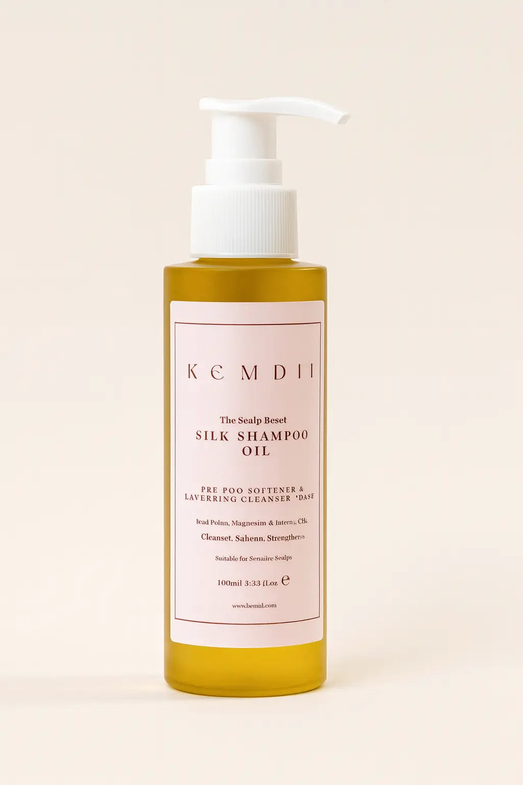 sulphate-free shampoo for dry, itchy scalp - silk shampoo oil bottle